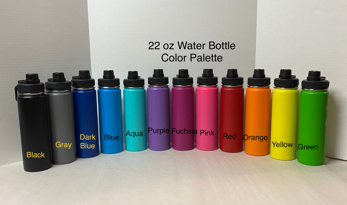 24 oz. Water Bottle (Comes in Black or Orange Colors)