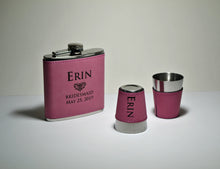 Load image into Gallery viewer, Leatherette Wrapped 6 oz Flask